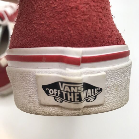 Vans Old Skool Red Checkerboard Skate Shoes M 8.5 - W 11 Lace Up Low Top Sneaker - Picture 11 of 12